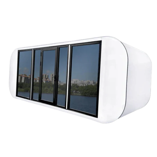 Pequena Cabine Pré-fabricada Stick com Banheiro - 20 pés